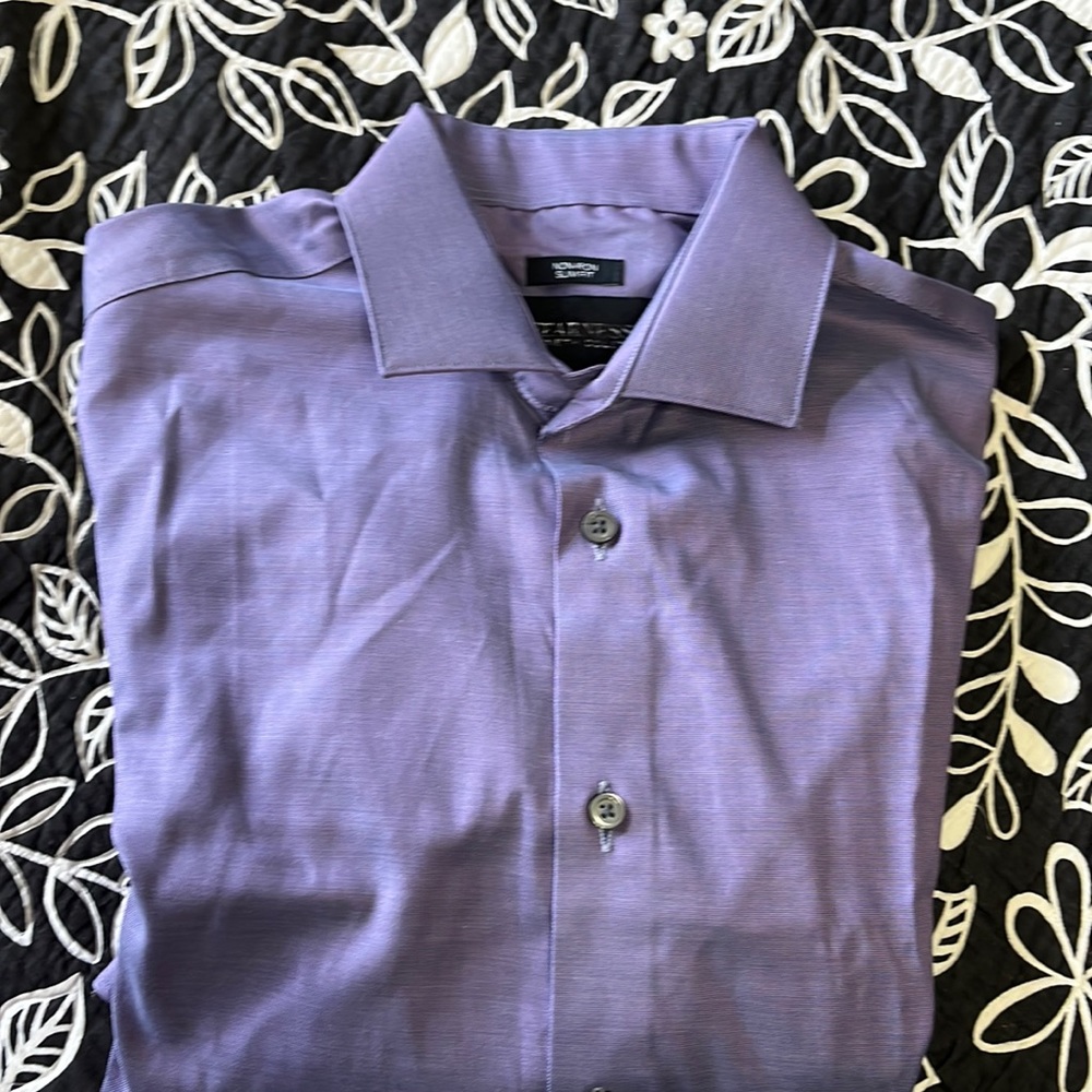 (174)New men’s long sleeve shirt by Kenneth Cole Awareness. Size 15 Dash 32/33